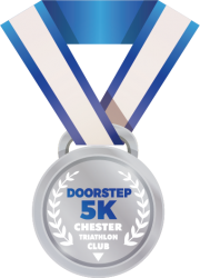 Chester Tri Doorstep 5K medal Chester Tri Doorstep 5K medal