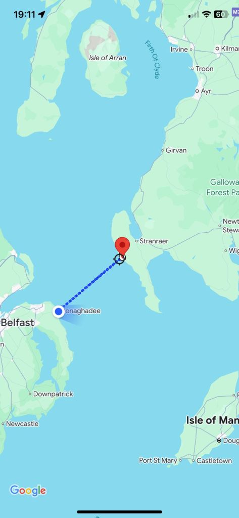 North Irish channel swim, 29 August 2024