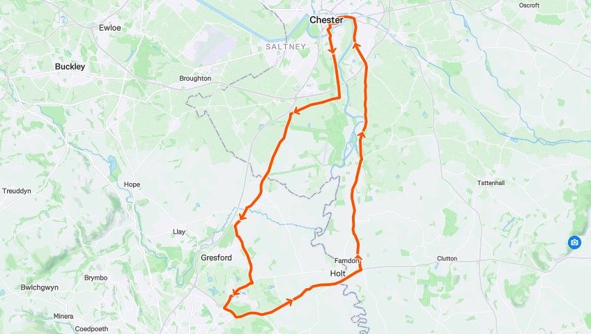 Deva Bike route